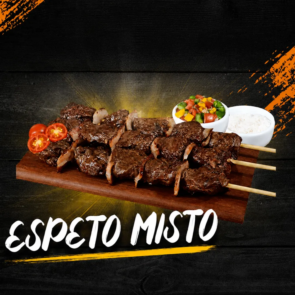 Espeto misto de carnes